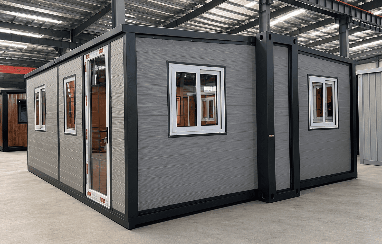 Casa Box 20ft F700 bőv&iacute;thető kont&eacute;nerh&aacute;z | Kort&aacute;rs sz&uuml;rke irodai tok